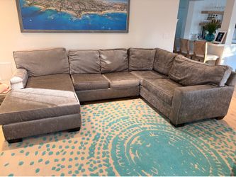 Section Couch and Two Chairs