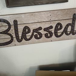 Blessed Wooden Plaque 