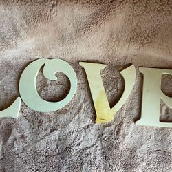 Wooden Letters “love”