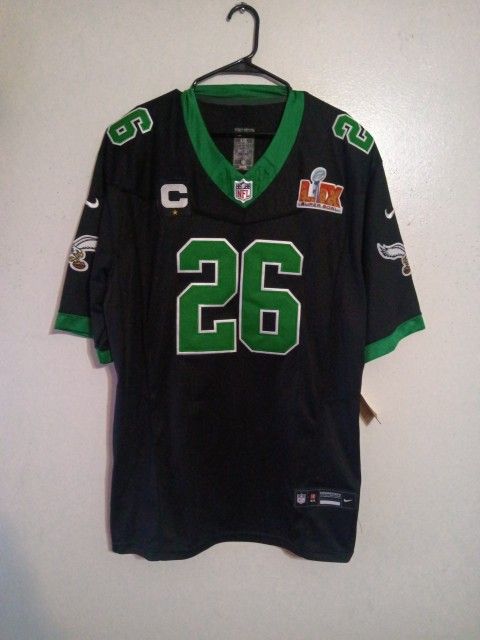 NFL Super Bowl Jersey Philadelphia Eagles Saquon Barkley Jersey Size XXL
