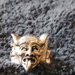 Sterling Silver Devil Ring