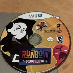 Runbow: Deluxe Edition (Nintendo Wii U, 2016) Disc Only