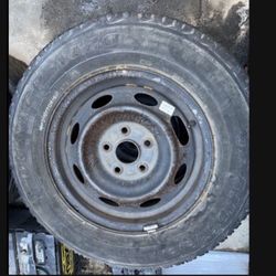 1 X 215/70r15 5x4.5 5x114.3 Stock Tacoma Civic Camry Crv rim Wheel Tire!!!!!!!!