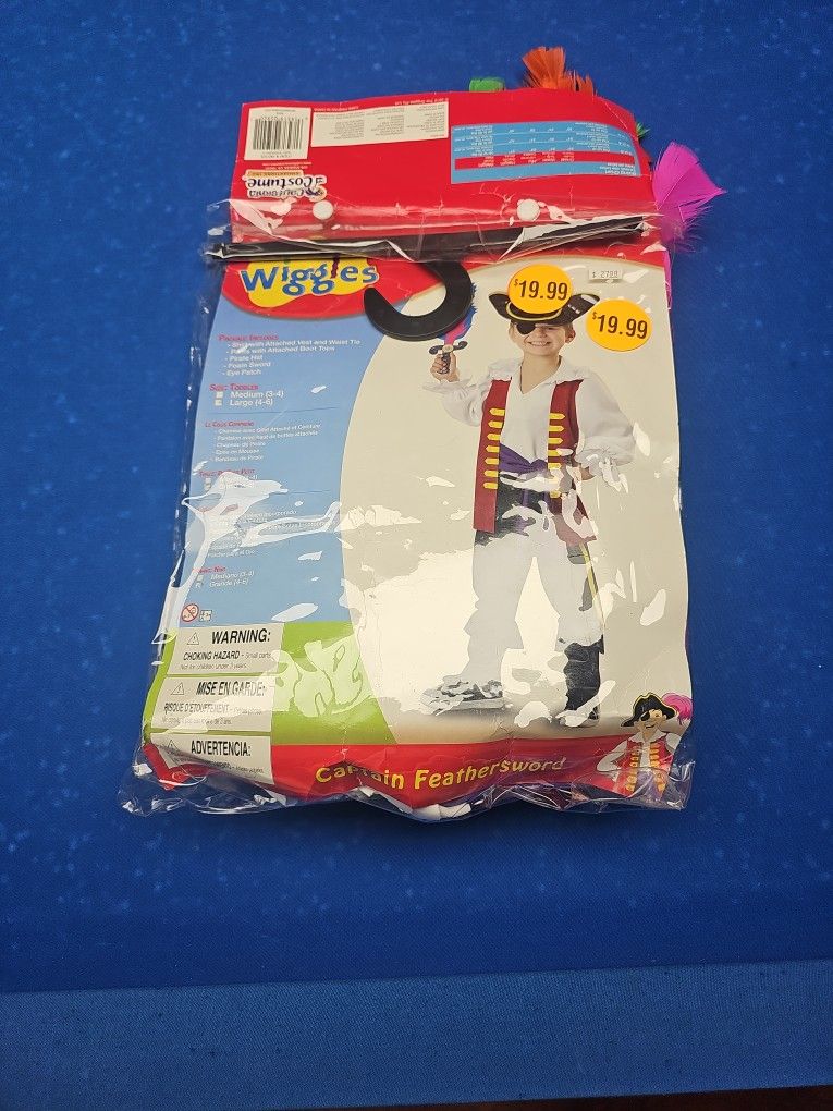 Wiggles Halloween Costume 4-6 Yrs Old