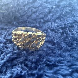 10k Gold Nugget Ring