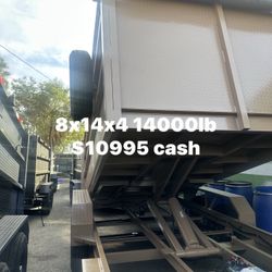Dump Trailer 8x14x4 14000lb $10995 Cash OBO 