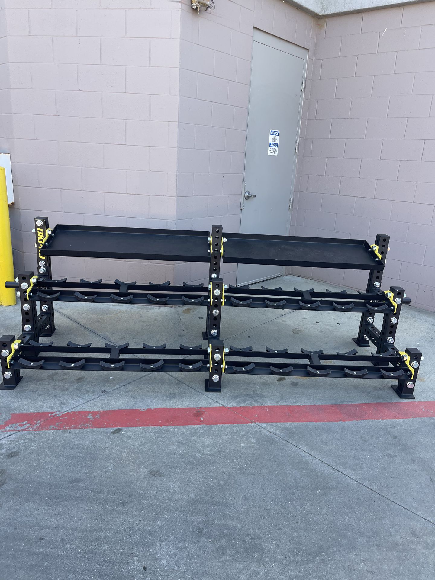 OKPRO 3 Tier Dumbbell and Medicine Ball Rack