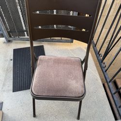 4 Corrin Metal Brown Chair Heavy Weight 15 Lbs/Pounds