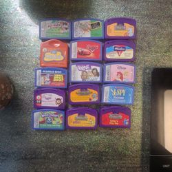 Leappad leapster game cartridges lot of 15