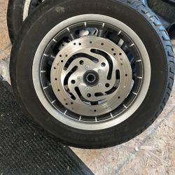 Harley Davidson 16” Rim And Tire