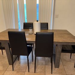 Real wood kitchen table