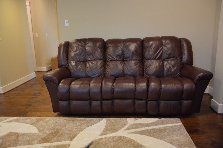 Lazboy Leather Recliner Sofa