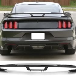 Fits 15-22 Ford Mustang 18+ Performance Pack Style Trunk Spoiler Gloss Black ABS