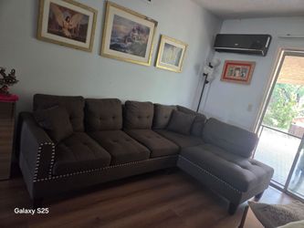 Hi I'm putting this item for sale asp good condition l sofa n reclining chair  only a year old antique rocking chair everything in very good shape