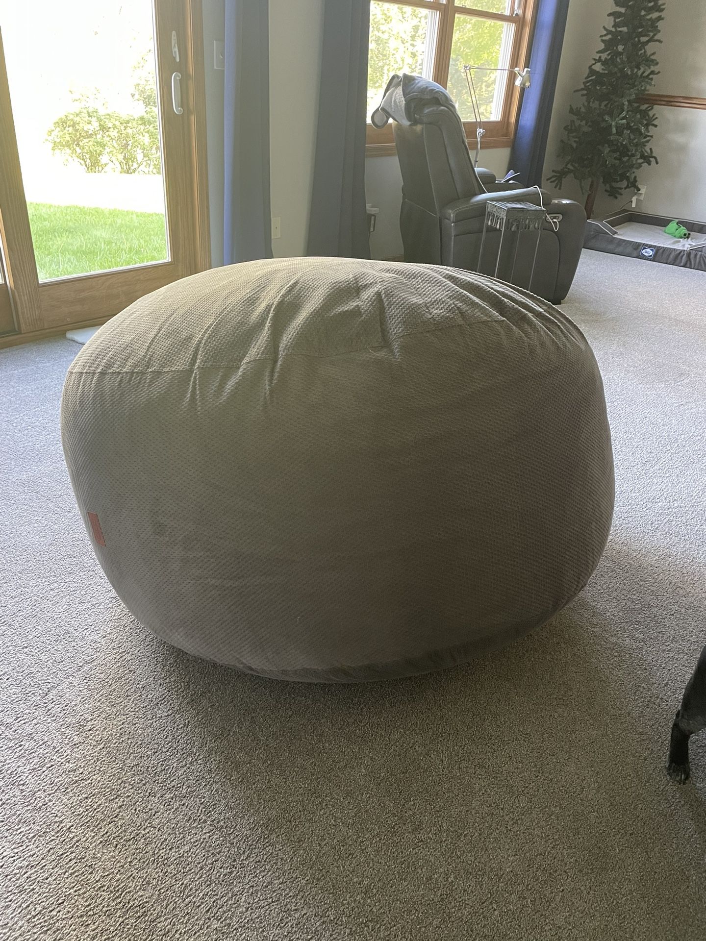 Cordaroy Chenille Queen Bean Bag Chair