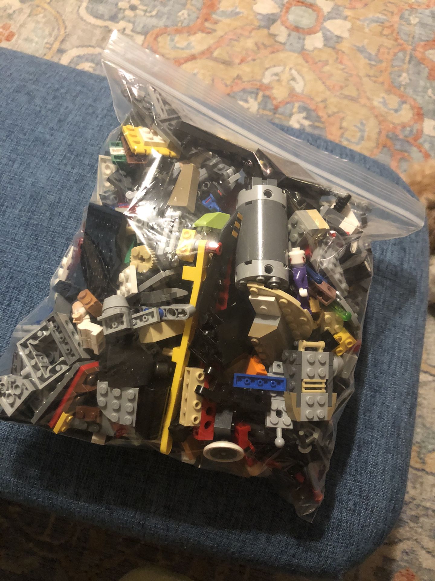 Four bags of legos (2.5 lbs each)