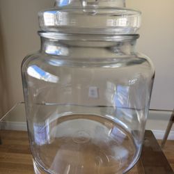 Storage Glass Canister 10.5”x9”