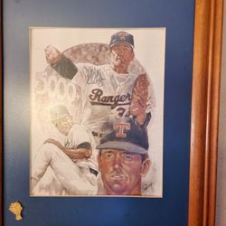 Nolan Ryan Autographed Lithograph 