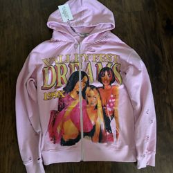 pink vale hoodie