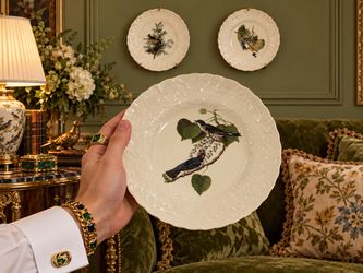 3 PCS Alfred Meakin ENGLAND Fine Art DISPLAY DINNER PLATES Original MCM Vintage Porcelain Audubon Society Birds of America Series HILLCREST