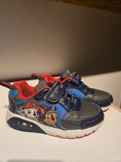 PAW Patrol Kids Sneakers with Velcro Strap size 10c