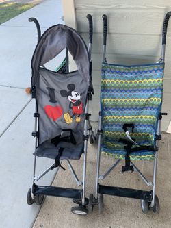 2 strollers