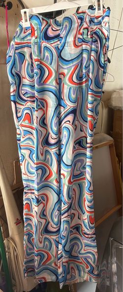 New Medium Satin Wide Leg Pant