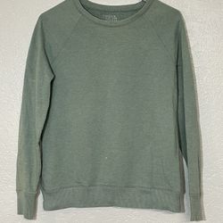 Women’s Lightweight Green Crewneck Sweatshirt
