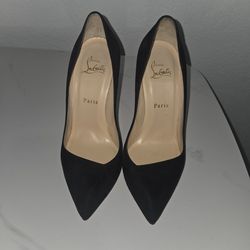 Christian Louboutin Heels Red Soles Corneille 100 Veau Ve Bk01 Black 37.5