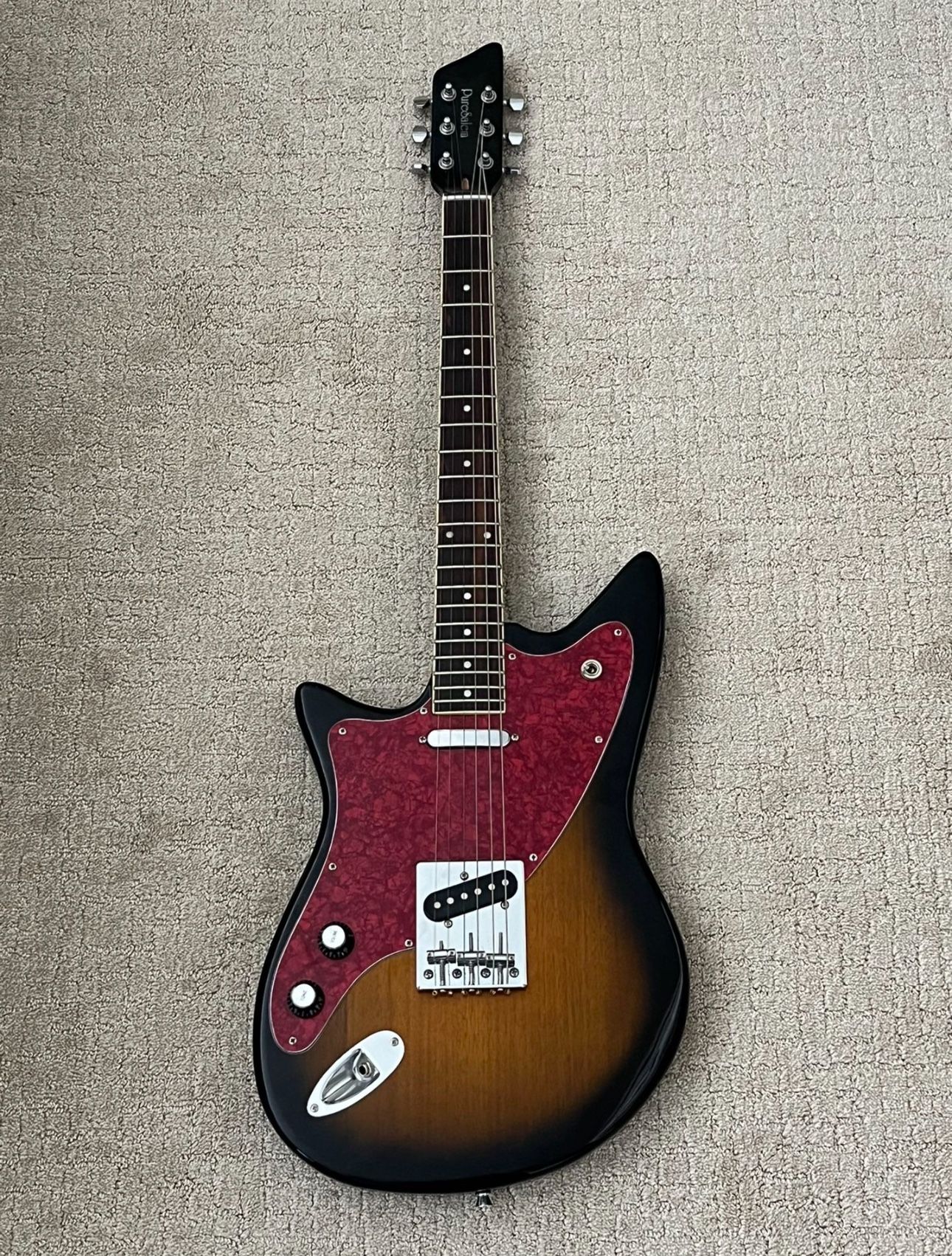 left handed pure salem prototype telemaster guitar