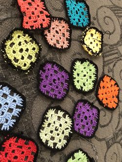 10 Pieces Handmade Crochet Cotton 2.50*2.50