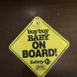 Baby on Board Sign