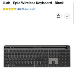 JLab - Epic Wireless Keyboard - Black