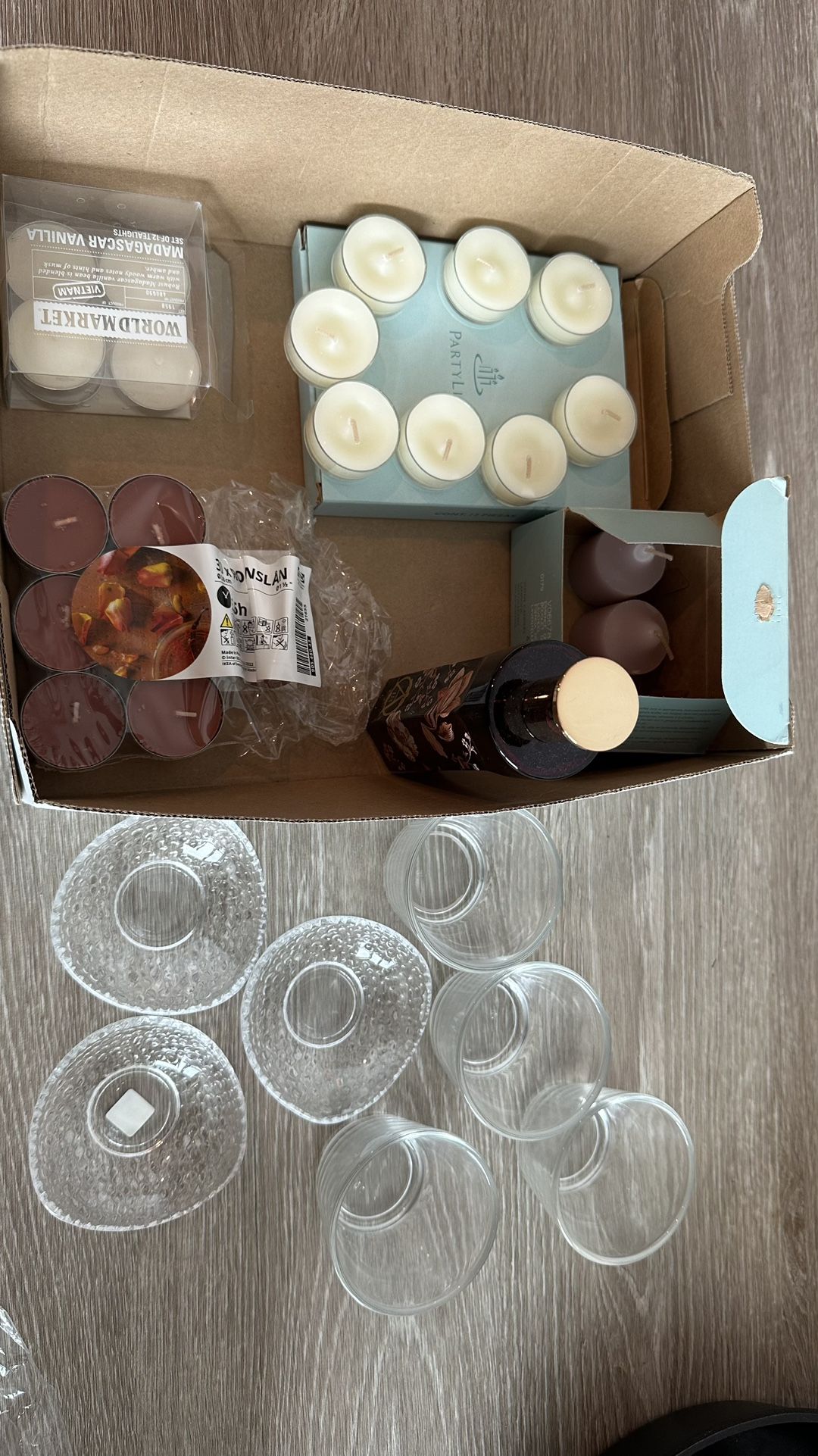 Candles, Room Spray, And Tea light Holders 