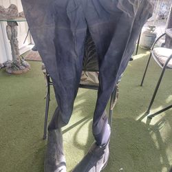 Simms large boot foot chest waders