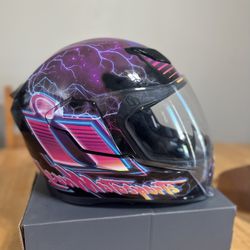 icon ヘルメット SYNTHWAVE PURPLE Icon Airflite Synthwave Purple Helmet - Get Lowered Cycles