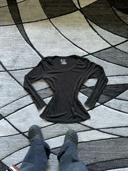 ruched long sleeve shirt