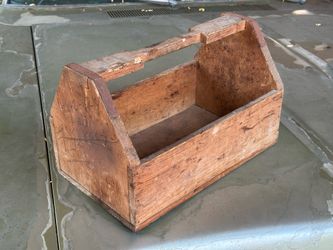 Antique Homemade Portable Tool Box Chest