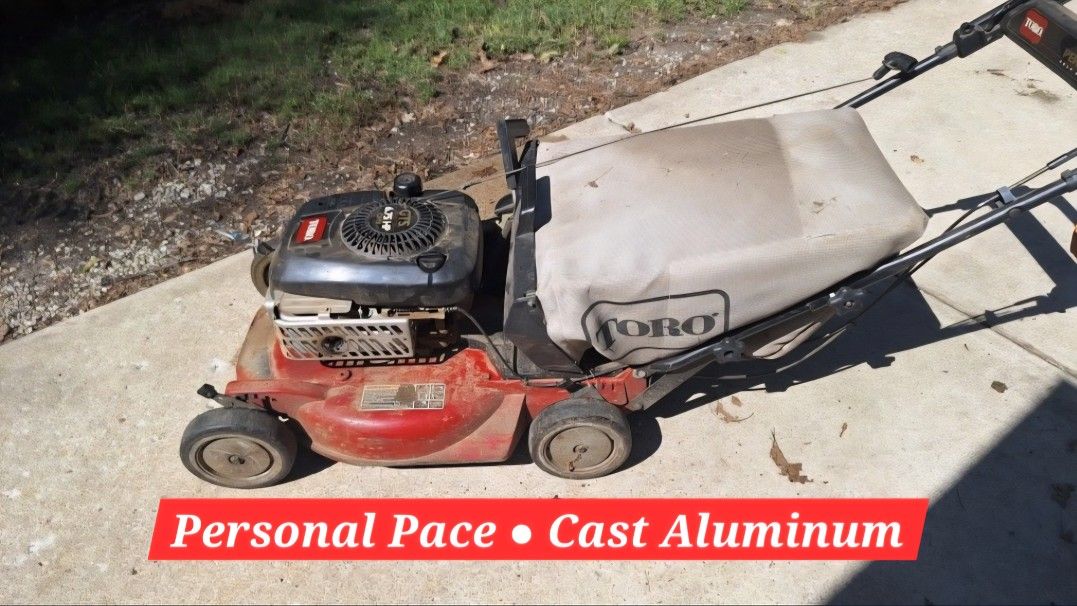 TORO GTS SUPER RECYCLER Heavy Duty Personal Pace Lawnmower & Bag RWD