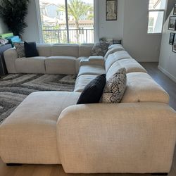 L Shaped Sectional Sofa Automatic Chase Recliner