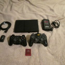 Playstation 2 Ps2 Slim HDMI 256gb With Controllers, Games And Accessories


