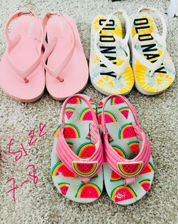 Toddler girls sandal lot size 7-8