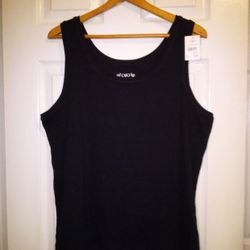 NWT Cato Plus Sportswear Black Tank Top Size 22/24W