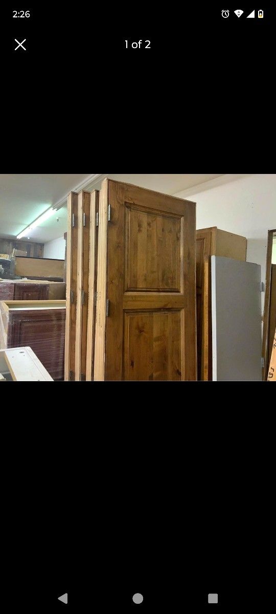 Pre hung 8 ft Alder Wood Doors
