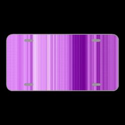 License Plate Novelty Car Front Background Texture Pattern Purple