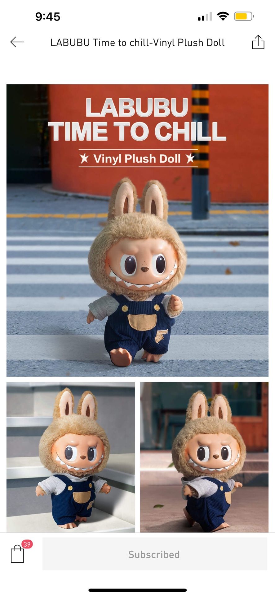 🔥🔥LABUBU TIME TO CHILL PLUSH DOLL🔥🔥