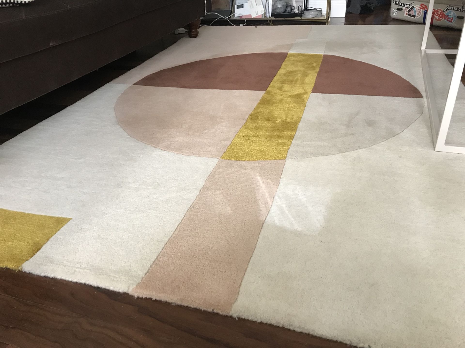 RUG/ Roar + Rabbit Wabi Sabi Circle Wool Rug from West elm