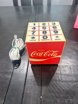1984 Coca-Cola Olympics cube speaker phone.
