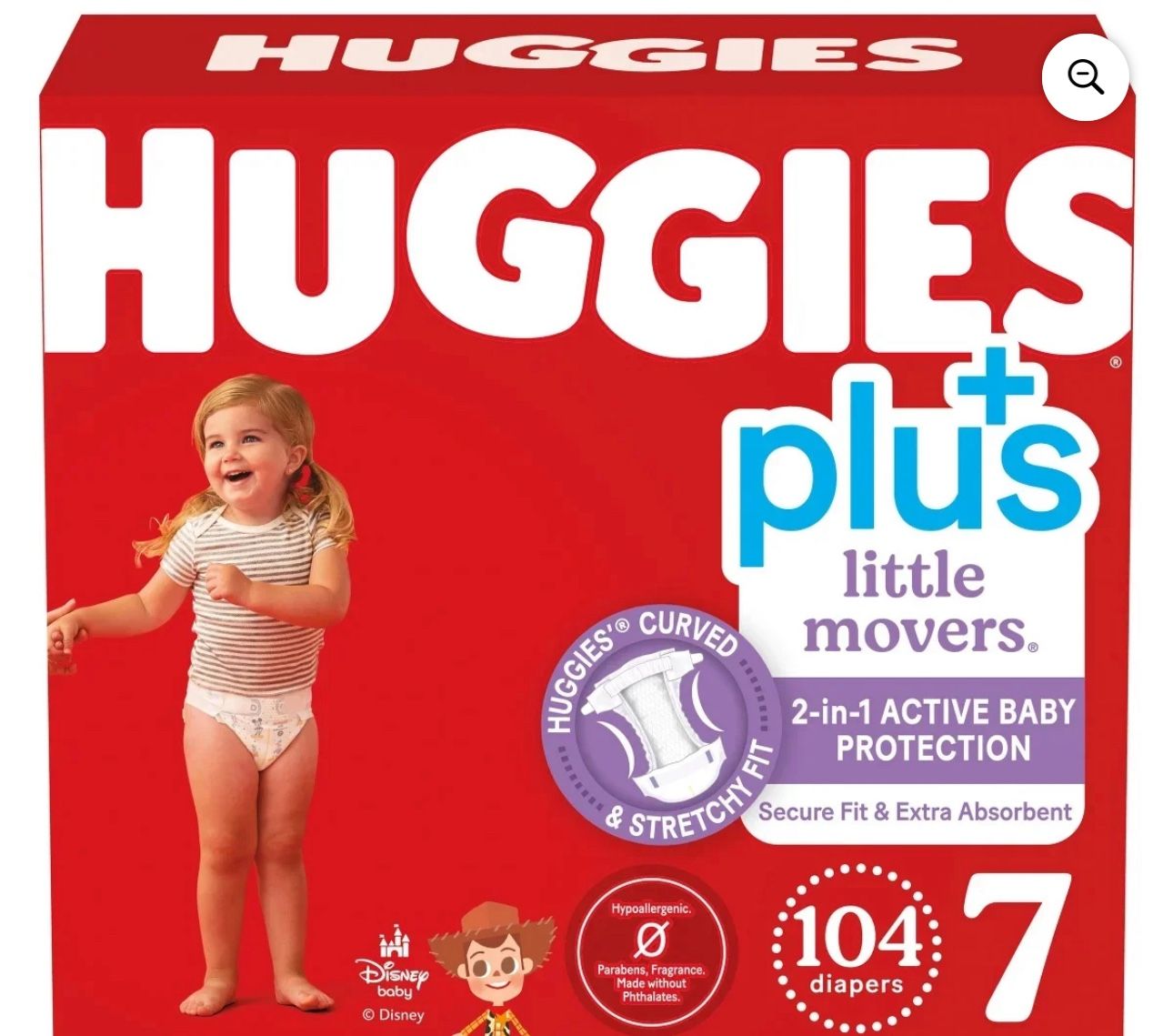 Huggies Little Movers Plus + 7 52 Diapers