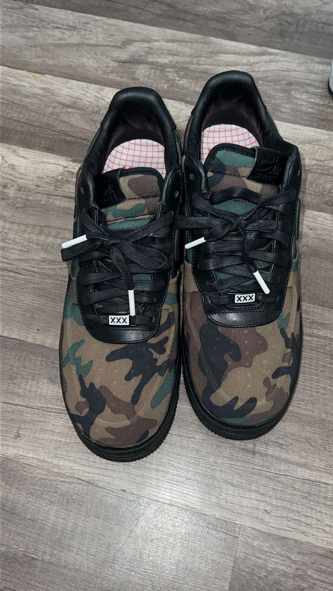 Impermeable natural Desviación Air Force 1 Low Max Air VT QS 'Camo' - 530989-090, Black for Sale in  Pomona, CA - OfferUp